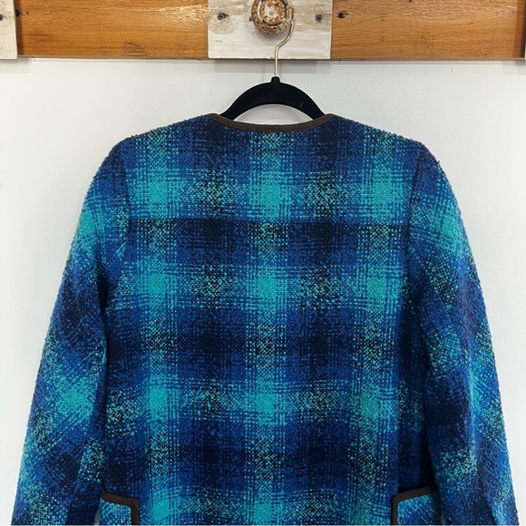 Soft Surroundings Boucle Plaid Wool Blend Jacket - Picture 10 of 14